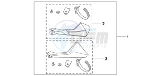 NC700SAC drawing KIT  LEG DEFLECTOR