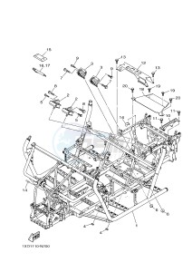 YXM700E YXM700PE MP 700 EPS (1XPC) drawing FRAME