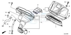 NC750XE NC750X Europe Direct - (ED) drawing AIR CLEANER