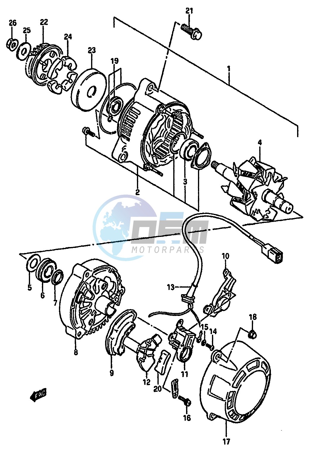 ALTERNATOR (E.NO.~116197)