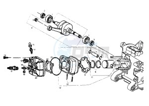 GP 1 - 50 cc drawing CRANKSHAFT-CYLINDER