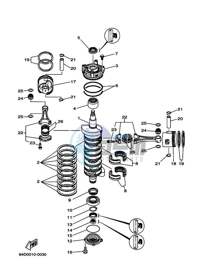 CRANKSHAFT--PISTON