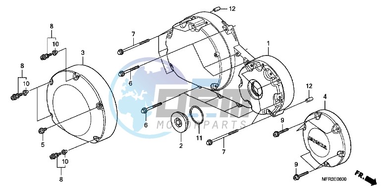 RIGHT CRANKCASE COVER