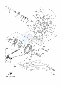 XTZ690 TENERE 700 (BMB8) drawing REAR WHEEL