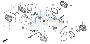 CB1300S CB1300SUPERBOLD'OR drawing WINKER