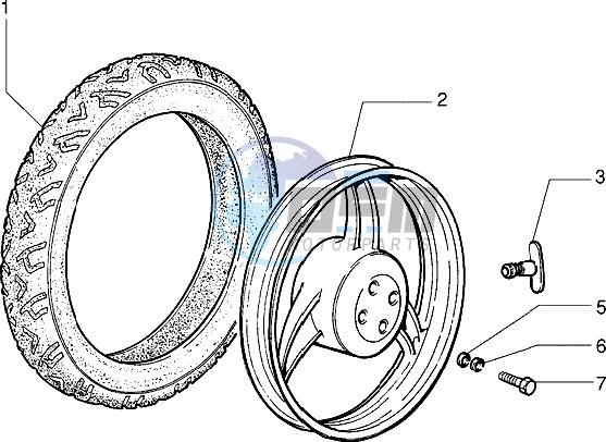 Rear wheel - Tyre