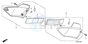 CBF1000TA Europe Direct - (ED / ABS) drawing SIDE COVER