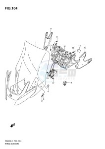 AN650 (E2) Burgman drawing WIND SCREEN (AN650AL1 E19)