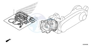 SH125DE SH125D UK - (E) drawing GASKET KIT A