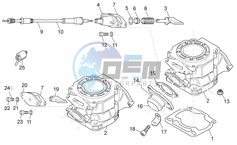 Cylinder - Exhaust valve