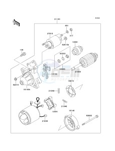 KAF 300 C [MULE 550] (C1-C5) [MULE 550] drawing STARTER MOTOR