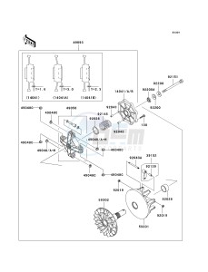 KVF 750 E [BRUTE FORCE 750 4X4I NRA OUTDOORS] (E8F-E9FA) E9F drawing DRIVE CONVERTER