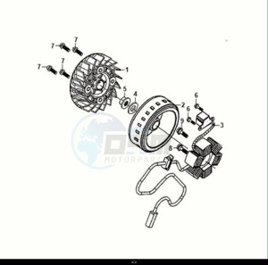 FIDDLE IV 125 (XG12W1-EU) (M0-M3) drawing AC GEN.ASSY