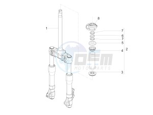 BV 350 ST 4T 4V IE ABS E4 (NAFTA) drawing Fork/steering tube - Steering bearing unit