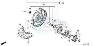 VT750C9 Australia - (U / MME) drawing REAR WHEEL