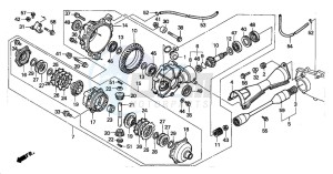 TRX300 FOURTRAX 300 drawing FRONT FINAL GEAR