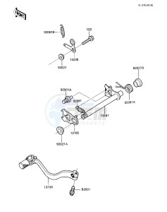 KX 125 E [KX125] (E1) [KX125] drawing GEAR CHANGE MECHANISM