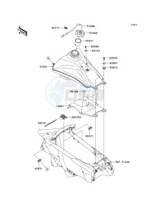 KSF 450 B [KFX450R MONSTER ENERGY] (B8F-B9FB) B9F drawing FUEL TANK