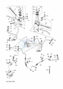 YP125RA XMAX 125 TECH MAX (BL26) drawing M. CYLINDER FOR DISK BRAKE