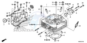 TRX250TMG TRX420 Europe Direct - (ED) drawing CYLINDER HEAD