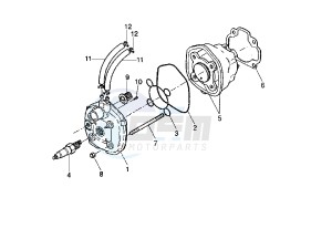 YQ AEROX 50 drawing CYLINDER HEAD