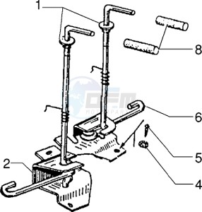 PX 125 E drawing Cowls lock