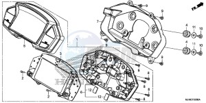 VFR800XF CrossRunner 2ED drawing METER