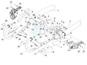 MGX 21 FLYING FORTRESS 1380 EMEA drawing Exhaust pipe