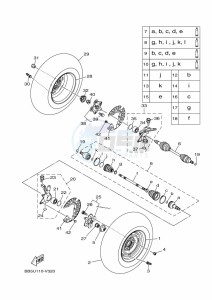 YFM450FWB KODIAK 450 (BJ5X) drawing FRONT WHEEL