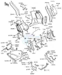 ZG 1000 A [CONCOURS] (A4-A6 A4 ONLY CAN) [CONCOURS] drawing COWLING LOWERS