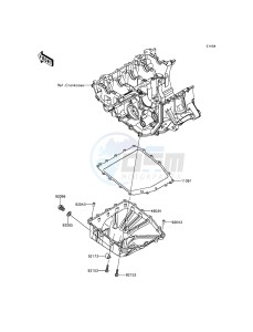 NINJA ZX-6R ZX600RGF FR GB XX (EU ME A(FRICA) drawing Oil Pan