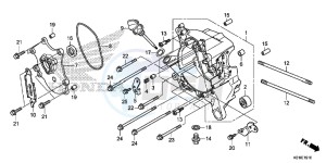 SH125DE SH125D UK - (E) drawing RIGHT CRANKCASE