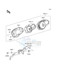 NINJA_ZX-6R ZX600P7F FR GB XX (EU ME A(FRICA) drawing Meter(s)