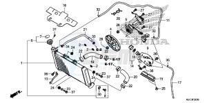 CBR650FAH 2ED - (2ED) drawing RADIATOR