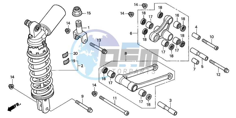 REAR CUSHION (VTR1000SPY/ 1)