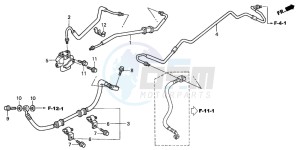 NT650V drawing BRAKE LINES (NT650V2/3/4/5)