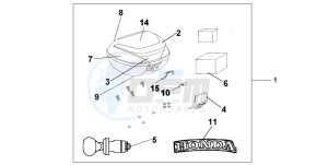 SH125S drawing TOP BOX 35 L BG-131M