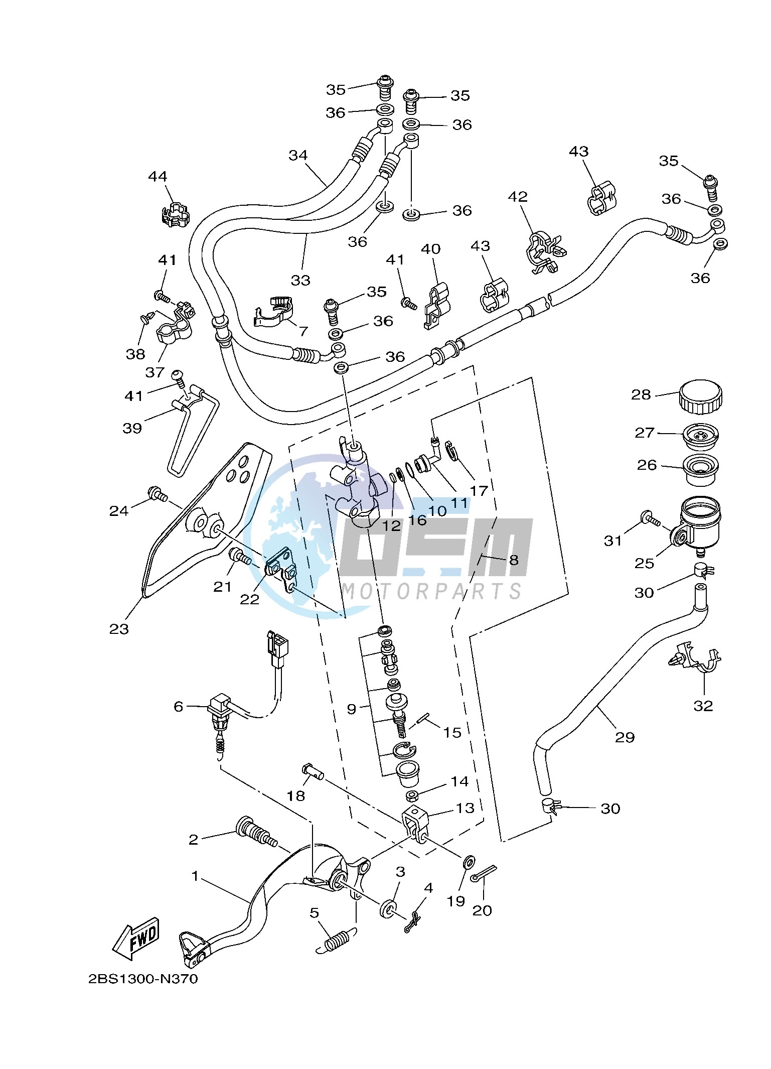 REAR MASTER CYLINDER