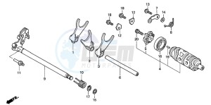 XL1000V VARADERO drawing GEARSHIFT DRUM