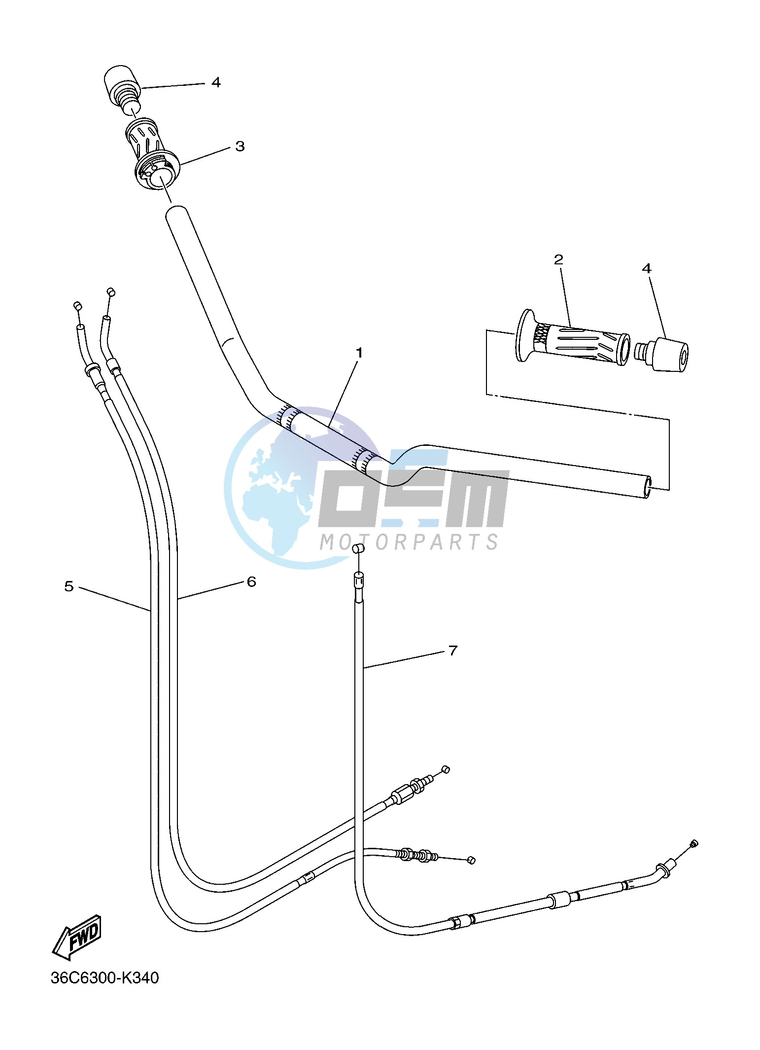 STEERING HANDLE & CABLE