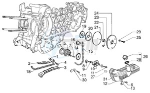 Liberty 125 Leader RST drawing Oil pump - oil pan