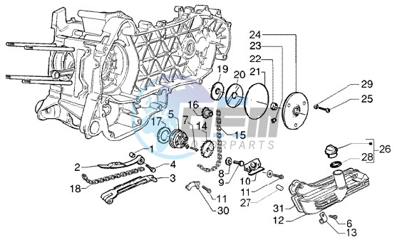 Oil pump - oil pan