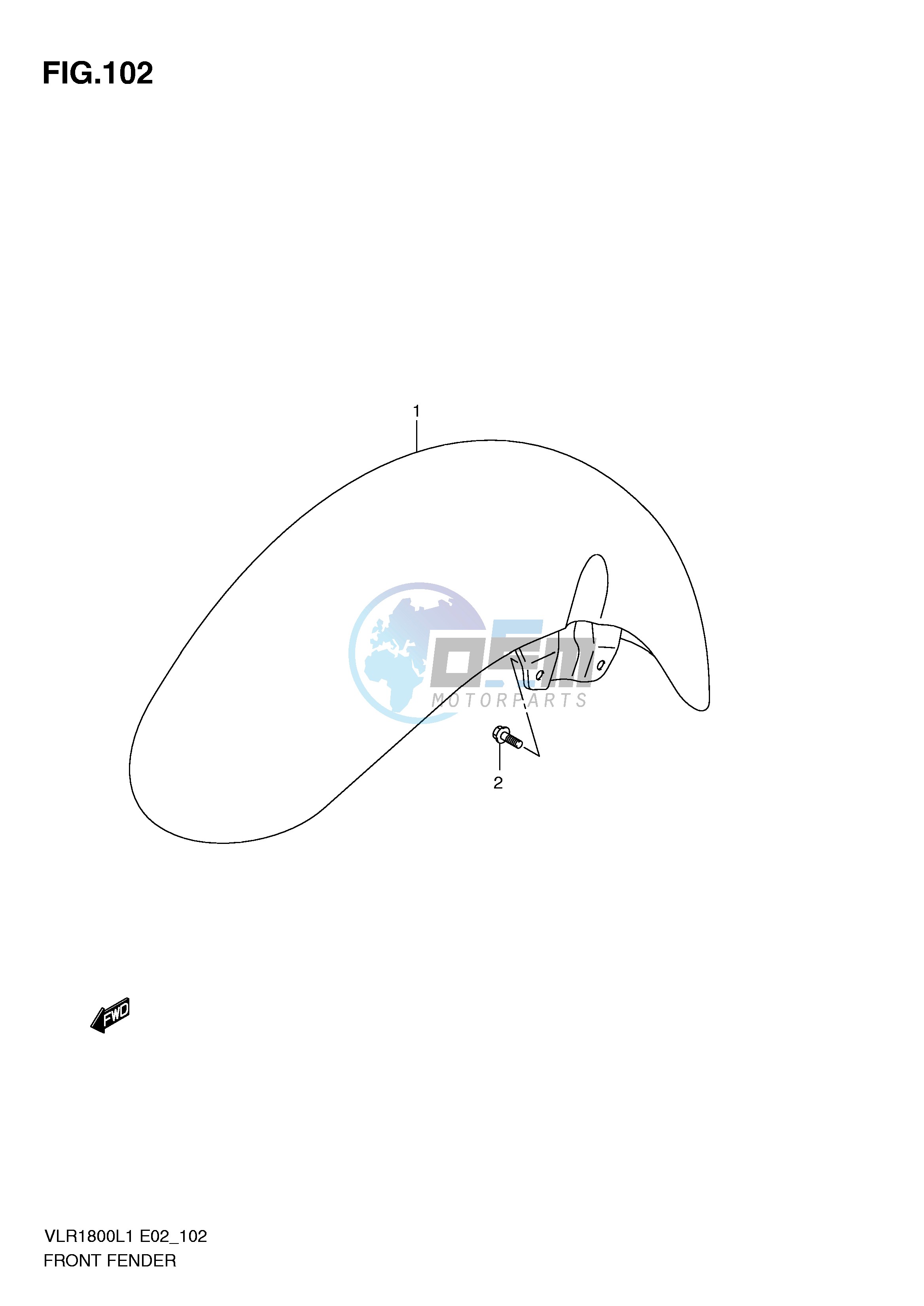 FRONT FENDER (VLR1800UFL1 E19)