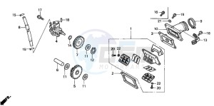 NSR125F drawing OIL PUMP/REED VALVE