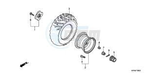 TRX420TEB drawing REAR WHEEL