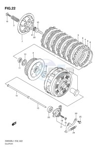 SV650S (E2) drawing CLUTCH