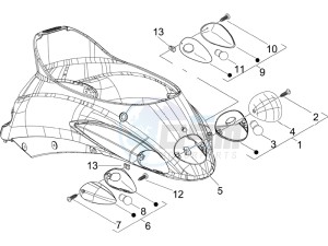 Liberty 50 4t drawing Tail light - Turn signal lamps