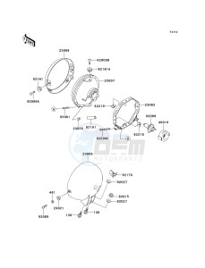 BN 125 A [ELIMINATOR 125] (A6F-A9F) A7F drawing HEADLIGHT-- S- -