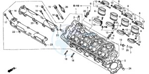 CBF600SA drawing CYLINDER HEAD