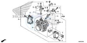 TRX500FM6G TRX680 Europe Direct - (ED) drawing THROTTLE BODY